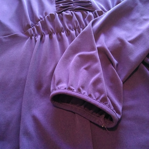 Women's Purple Long Sleeve blouse - Picture 5 of 6